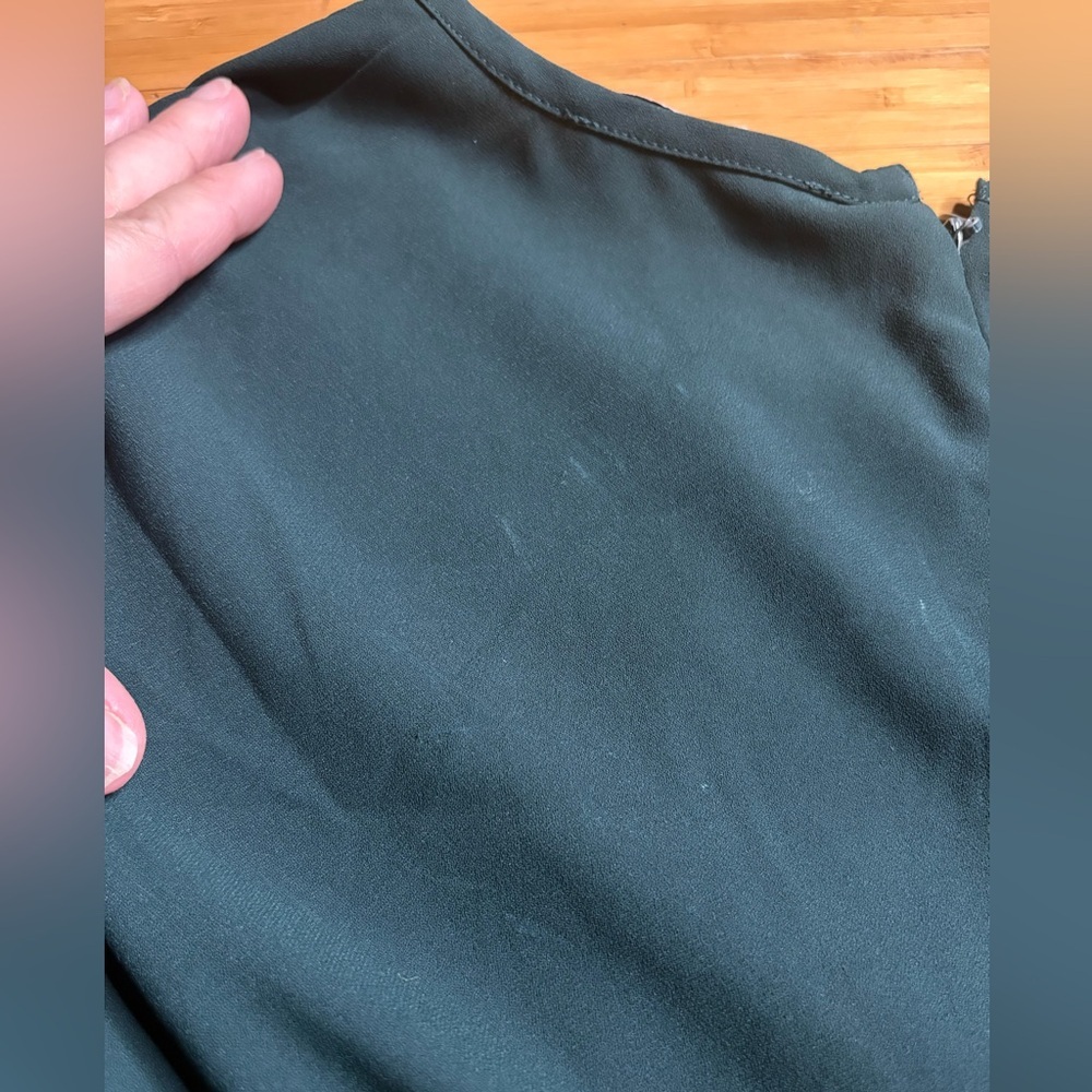 Adam Lippes- Elegant Dark Green Wide Leg Jumpsuit. Size 12 - Picture 14 of 15